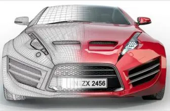 3d modeled car