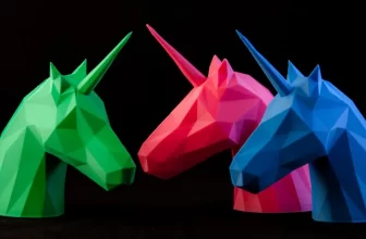 3D printed unicorn head